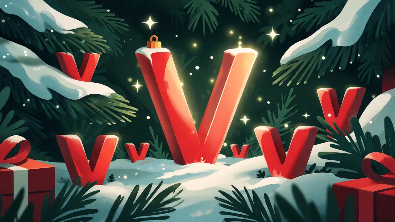 Konceptuální ilustrace velkých a malých písmen ve sněhu